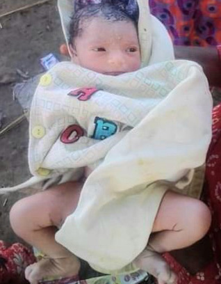 Benapole photo --New born baby rescued from street ---13.08.20