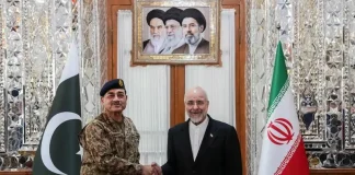 পাকিস্তানের সেনাপ্রধানের সঙ্গে ইরানি স্পিকারের বৈঠক