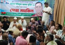 মহানগর বিএনপির সাধারণ সম্পাদক তুহিনের পরিপূর্ণ সুস্থতা কামনায় দোয়া মাহফিল