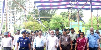 খুলনা সার্কিট হাউজ মাঠে ঈদজামাত আয়োজনের প্রস্তুতি পরিদর্শন করলেন কেসিসি প্রশাসক