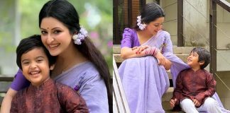 পরীমণির কোলে হাস্যোজ্জ্বল ‘পূণ্য