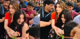 ভক্তদের ভিড়ে নাজেহাল রাশমিকা, আগলে রাখলেন কৃতি