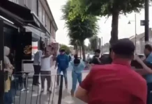 লন্ডনে হাসনাত আব্দুল্লাহর উপর ডিম নিক্ষেপ