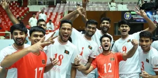 উজবেকিস্তানকে হারিয়ে ‘কাভা’ ভলিবলের ফাইনালে বাংলাদেশ