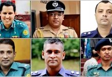 চাকরি গেল বিপ্লব, সুদীপ, ইকবাল, রুহানীসহ ছয় পুলিশ কর্মকর্তার