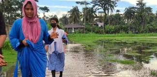 বছরের পাঁচ মাস পানিবন্দি, চরম দুর্ভোগে ৫ শতাধিক পরিবার