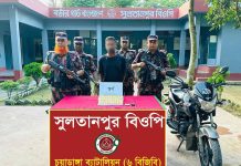 ভারতে পাচারকালে সাড়ে ১৩ কোটি টাকার স্বর্ণের বারসহ আটক ১