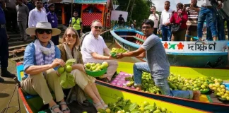 বরিশালের নদী-প্রকৃতিতে মুগ্ধ মার্কিন রাষ্ট্রদূত ক্রিস্টেনসেন