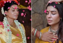 ফুলের বৃষ্টিতে সামান্থা, অনাগত সন্তানের জন্য করলেন প্রার্থনা