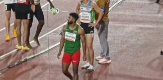 এশিয়ান গেমসে দ্রুততম দৌড়েও পদক অধরা ইমরানুরের