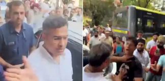 ভিডিও ধারণ করায় যুবককে চড় মারলেন মন্ত্রী