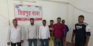 কুষ্টিয়ায় কৃষক লীগ নেতার হয়ে সুপারিশে জামায়াত-বিএনপির ৮ নেতাকর্মী আটক