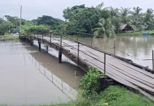 বাগেরহাটে চরম জালিয়াতি ও ঠিকাদারি গাফিলতি: ১ বছরেও শেষ হয়নি লক্ষ্মীখালী ব্রিজ, নির্মাণসামগ্রী ফেলে সটকে পড়ল ঠিকাদার!