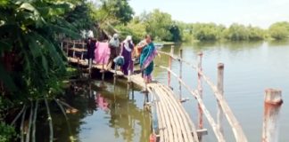 ভাঙা পথ আর বাঁশের সাঁকোতেই আশাশুনির ৬ গ্রামের ২৮ হাজার মানুষের চরম দুর্ভোগ