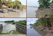 নদীর পেটে একের পর এক স্বপ্নের ঘরবাড়ি, মানচিত্র থেকে মুছে যাচ্ছে রামপালের গ্রাম