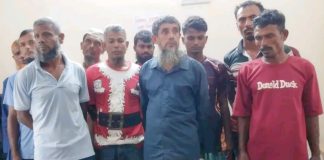 আদালতে মামলার হাজিরা দিতে এসে দেশীয় অস্ত্রসহ ১১ জন আটক