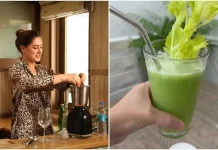 দিনের শুরুটা ‘গ্রিন জুস’ দিয়ে করতে চান? নার্গিস ফাখরির রেসিপি জেনে নিন