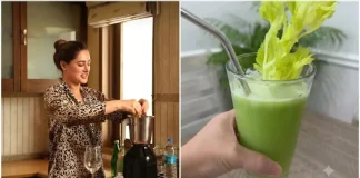 দিনের শুরুটা ‘গ্রিন জুস’ দিয়ে করতে চান? নার্গিস ফাখরির রেসিপি জেনে নিন