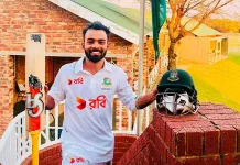 দক্ষিণ আফ্রিকায় তাওহীদ হৃদয়ের ট্রিপল সেঞ্চুরি