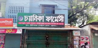 ২০ লাখ টাকা চাঁদা দাবির অভিযোগ, নিরাপত্তাহীনতায় বন্ধ চয়নিকা ফার্মেসি