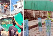 খুমেক হাসপাতালের সামনে অবৈধ স্থাপনা উচ্ছেদের পর বৃক্ষরোপণ