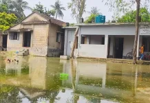 বছরের ৮ মাস বিদ্যালয়ে জলাবদ্ধতা, ডেঙ্গু আতঙ্কে শিক্ষার্থীরা